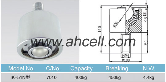 IK-51N ball transfer unit size