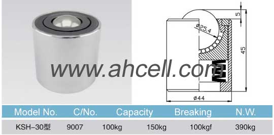 KSH_30 spring ball transfer unit drawing